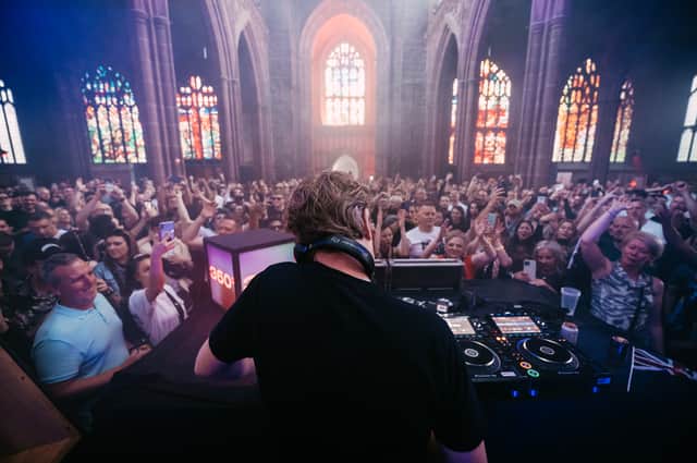 Manchester 360 takeover Manchester Cathedral this Friday. Credit: themancphotographer.co.uk