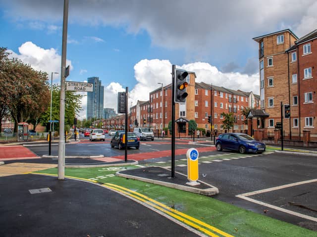 A CYCLOPS junction in Manchester. Credit: Manchester City Council