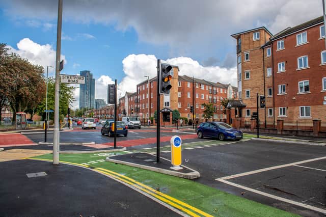 A CYCLOPS junction in Manchester. Credit: Manchester City Council. 