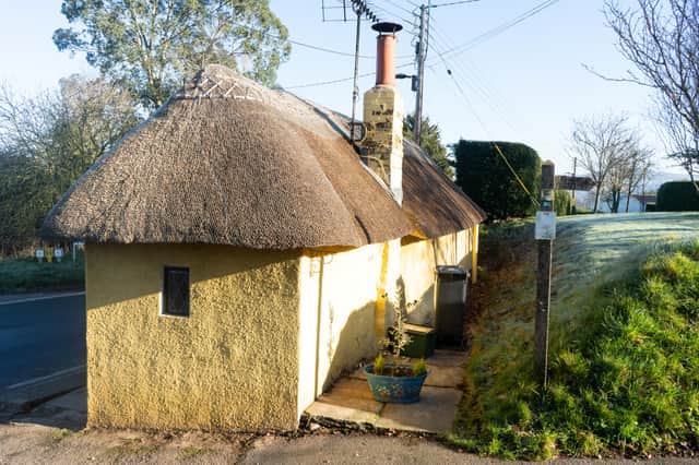 The Ye Olde Toll House in the village of Newton Poppleford near Sidmouth, Devon, as it goes up for auction.