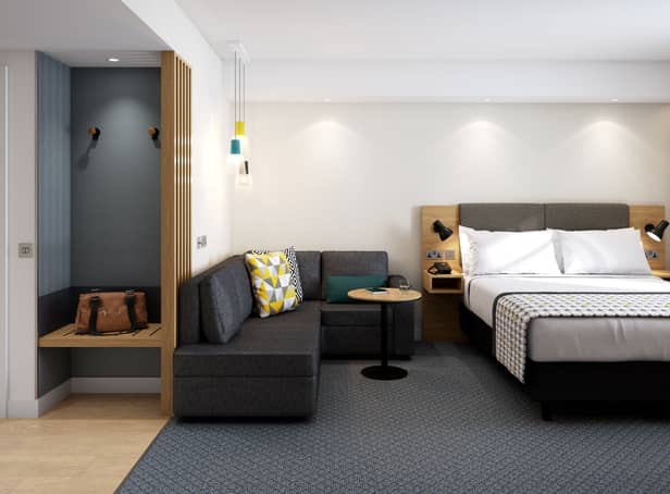 <p>A room at the new Holiday Inn Manchester Airport</p>
