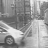 A car nipped out in front of this Metrolink tram and was struck Credit: TFGM