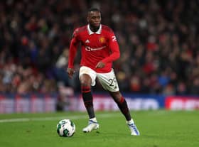 Aaron Wan-Bissaka missed Manchester United’s game against Leeds United through illness. Credit: Getty.