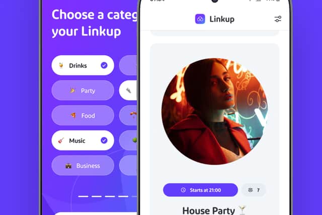 The user interface for Linkup