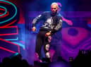 Chris Brown performs at Staples Center on October 11, 2019 in Los Angeles, California. (Photo by Rich Fury/Getty Images)