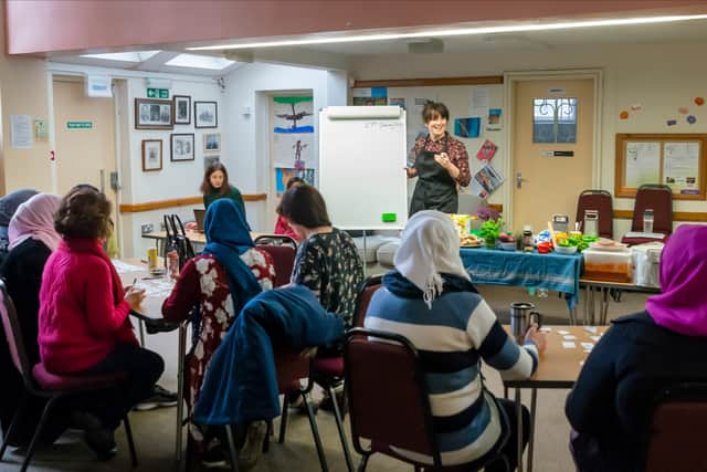 A cooking session run by Heart and Parcel.  Photo: Ayça Yüksel Özer