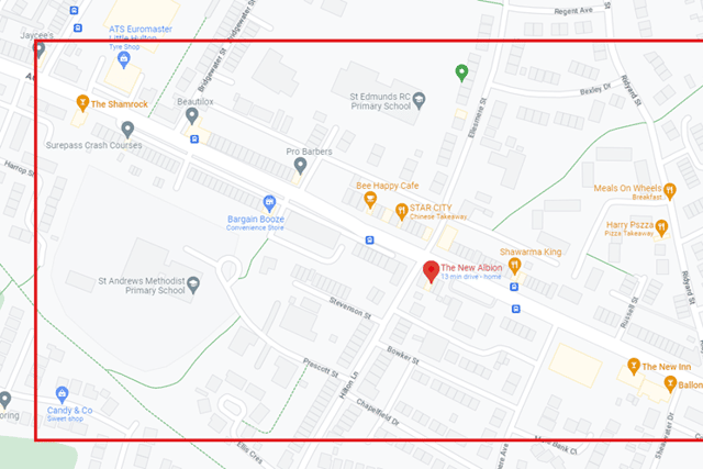 This is where the stop and search order was in place. Credit: Google Maps/GMP