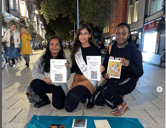 Miss Manchester Anita Saha organised an art sale to raise money for her Beauty with a Purpose project. Credit: Anita Saha