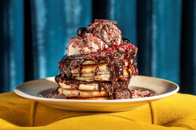 Cosy Club are bringing back their signature Black Forest Gateau Pancakes this year. Credit: Cosy Club