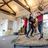 Rehearsals for Too Much World at Once, which is being produced by Box of Tricks. Photo: Chris Payne