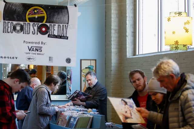Record Store Day sees independent record shops in Manchester celebrate vinyl records.