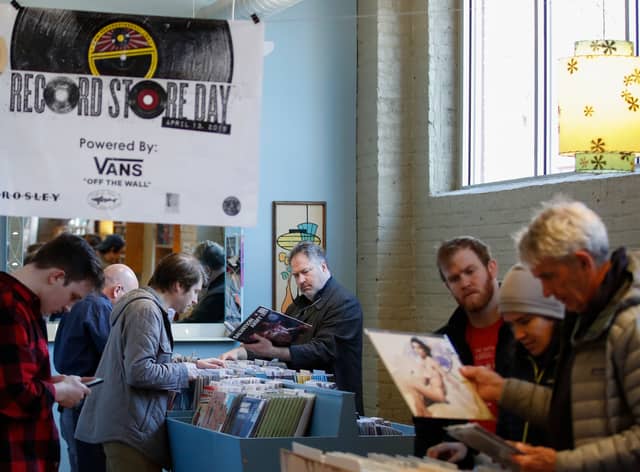 Record Store Day sees independent record shops in Manchester celebrate vinyl records.