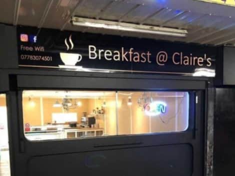 The former Breakfast at Claire’s unit which Keg, Cask & Bottle wishes to expand into