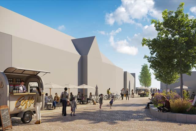 A view of how Market Place, in Middleton town centre, could look under new masterplan proposals. Credit: Rochdale Council