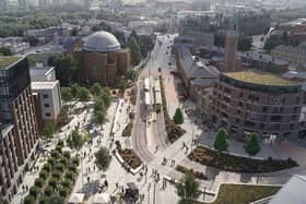 An aerial view of the how the new Station Square could look Credit: Rochdale council.