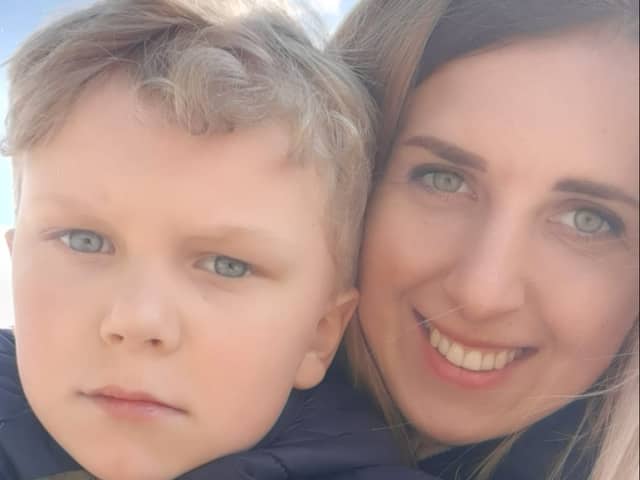 Natalia Hrubova and her son Andriy. Credit: Natalia Hrubova 