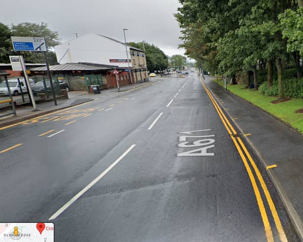 The accident happened on Rochdale Road near Crompton Street Credit: Google 