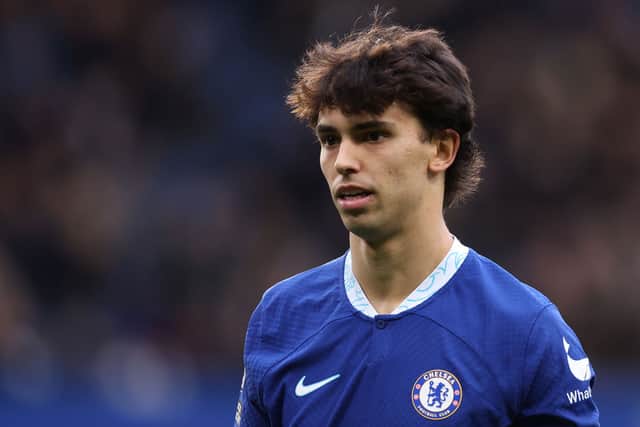   Joao Felix of Chelsea in action during the Premier League match between Chelsea FC and Southampton FC  (Photo by Julian Finney/Getty Images)