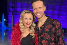 Carley Stenson faced a horrible injury on Sunday night’s Dancing on Ice (@markhanretty - Instagram)