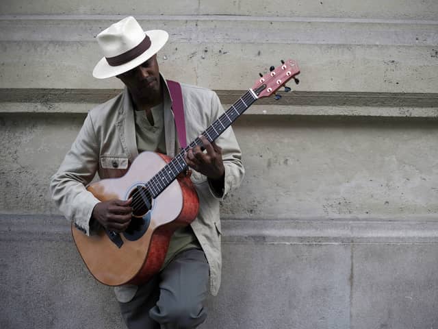 Renowned blues guitarist Eric Bibb will perform at the Manchester Guitar Festival. Photo: AFP via Getty Images
