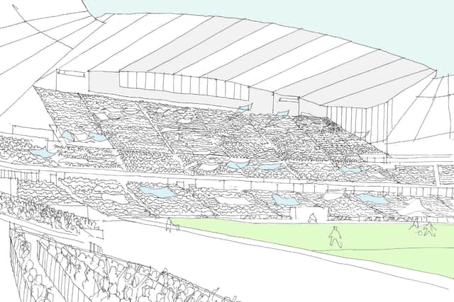 The North Stand will be expanded in the new plans