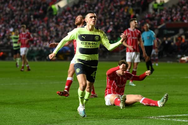 Phil Foden gave an honest assessment of his recent form when speaking after the win over Bristol City. Credit: Getty.
