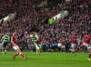 Kevin De Bruyne scored a superb third goal for Manchester City against Bristol City. Credit: Getty