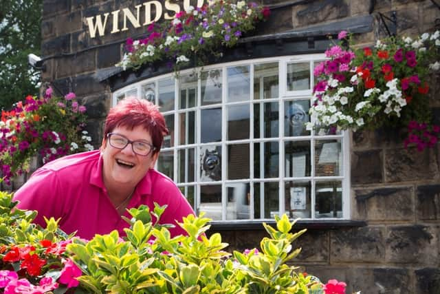 Landlady of the Windsor Castle in Stockport, Joanne Farrell. Credit: Joanne Farrell/Robinsons Brewery