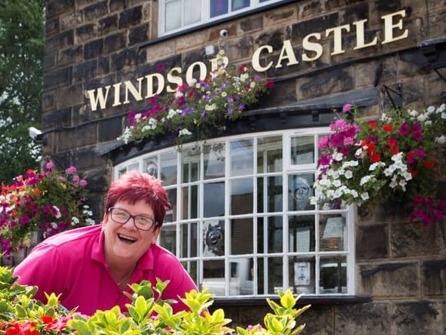 Landlady of the Windsor Castle in Stockport, Joanne Farrell. Credit: Joanne Farrell/Robinsons Brewery