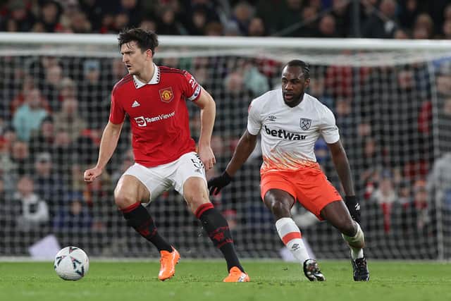 Maguire had a running battle with Antonio at Old Trafford. Credit: Getty.