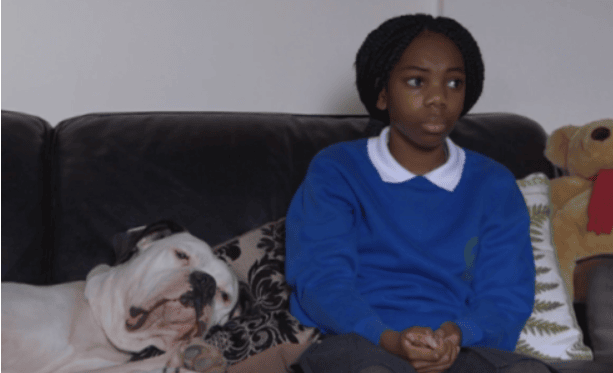 Bronson with Bailey Baker (played by Kara-Leah Fernandes) (Photo: BBC)