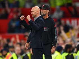 Erik ten Hag still sees Liverpool as a threat for Manchester United. Credit: Getty.