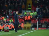 Erik ten Hag gave his view after Manchester United lost 7-0 to Liverpool on Sunday. Credit: Getty.