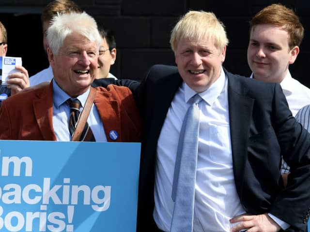Boris Johnson and his father Stanley