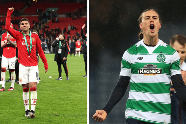 Casemiro recognised Jackson Irvine when posing for a photo (Image: Getty Images)