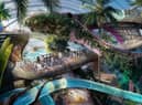  Therme Manchester’s next generation waterpark area, including living waterslides. Credit: Therme
