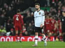 Bruno Fernandes was quick to blame others on Sunday as Manchester United lost 7-0 to Liverpool. Credit: Getty.