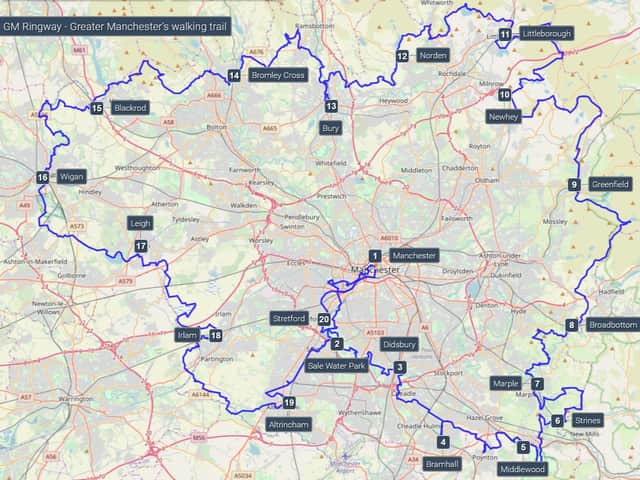 The route of the GM Ringway