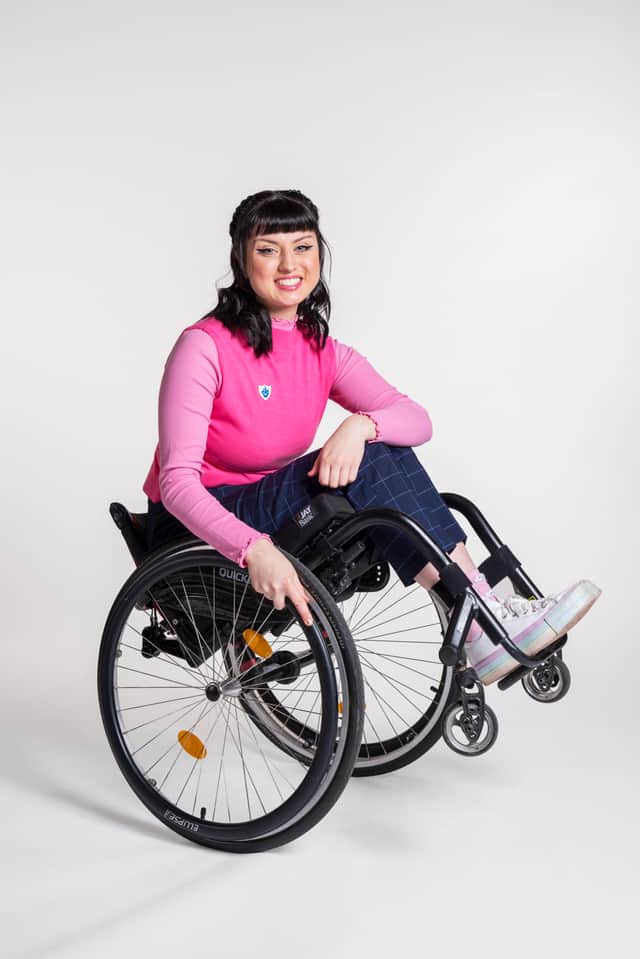 The new presenter started using a wheelchair as her condition worsened during her teen years