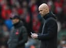 The Liverpool defeat highlighted that there are still issues with Erik ten Hag’s Manchester United. Credit: Getty.