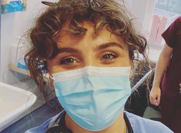 Hannah Logue, who had a liver transplant as a baby and then went on to become a doctor in the NHS