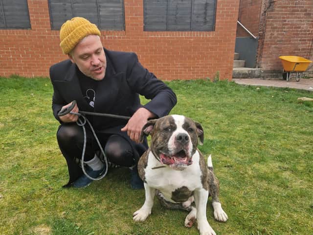 Will Young visited Manchester and Cheshire Dogs Home