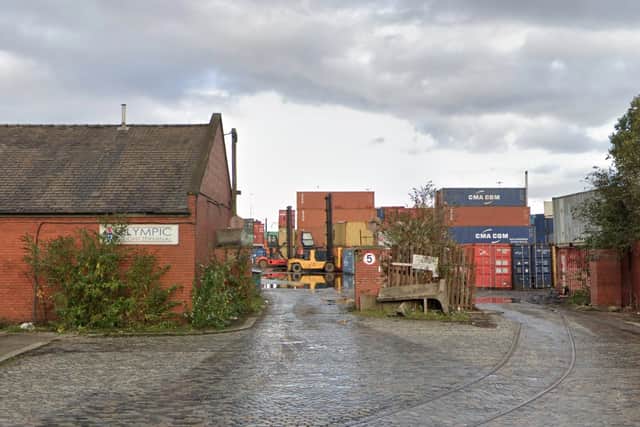 Olympic Freight Terminal in Bennett Street, Manchester. Pictured in November 2020. Credit: Google. 
