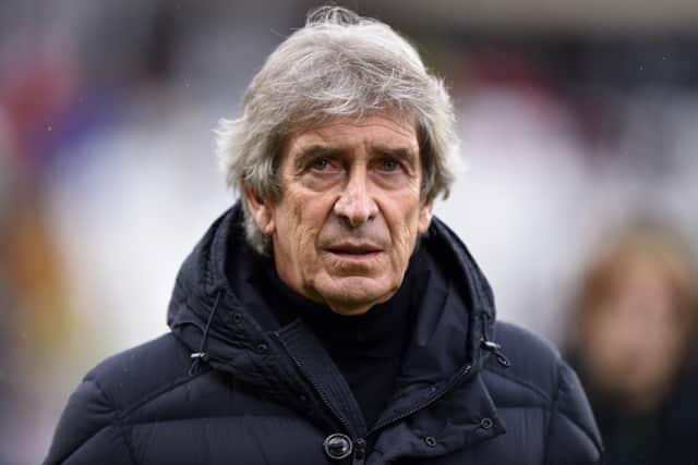Manuel Pellegrini was asked about Sergio Canales’s injury ahead of the Europa League first leg.  Credit: Getty.