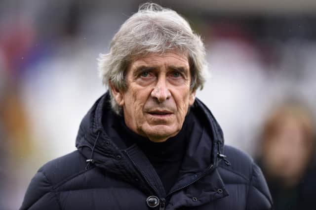 Manuel Pellegrini was asked about Sergio Canales’s injury ahead of the Europa League first leg. Credit: Getty.