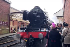 The Flying Scotsman tour is in Bury at East Lancashire Railway