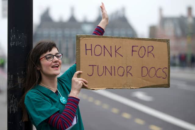 Junior doctors are striking for 72 hours as part of an industrial dispute over pay. Photo: AFP via Getty Images
