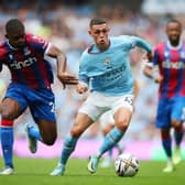 Phil Foden is a doubt for Manchester City’s tip to Crystal Palace. Credit: Getty.