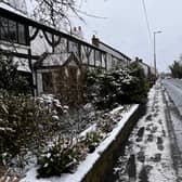 Snow in Droylsden on Friday morning