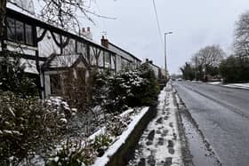Snow in Droylsden on Friday morning